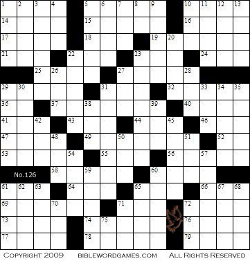 Bible Puzzles on Free Bible Crossword Puzzle