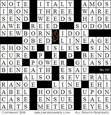 Printable Crossword Puzzles on Free Christian Bible Crosswords Wordsearches Games Puzzles And Trivia