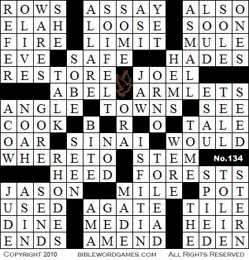 Free Crossword on Free Christian Bible Crosswords Wordsearches Games Puzzles And Trivia