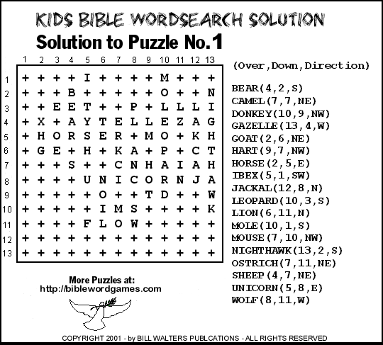 Free Bible Family Christian Kids wordsearch puzzle