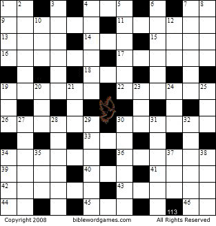 Bible Crossword on Free Bible Christian Crossword Number 113