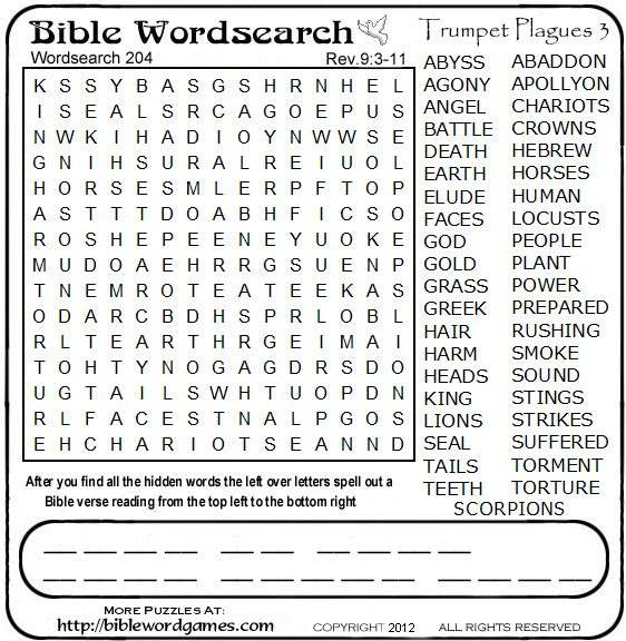 Downloadable Bible Word Search Puzzles For Free