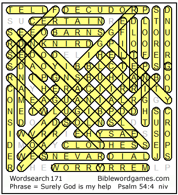 free Bible worsearch puzzle
