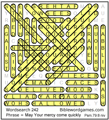 Bible wordsearch puzzle free