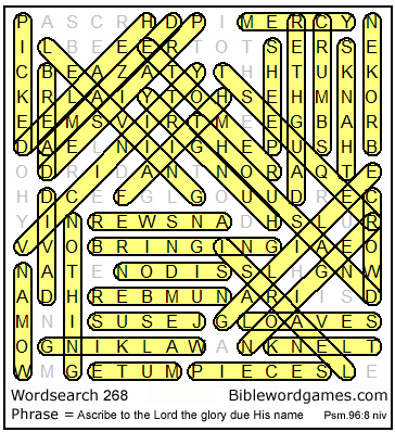 Bible Wordsearch Puzzle